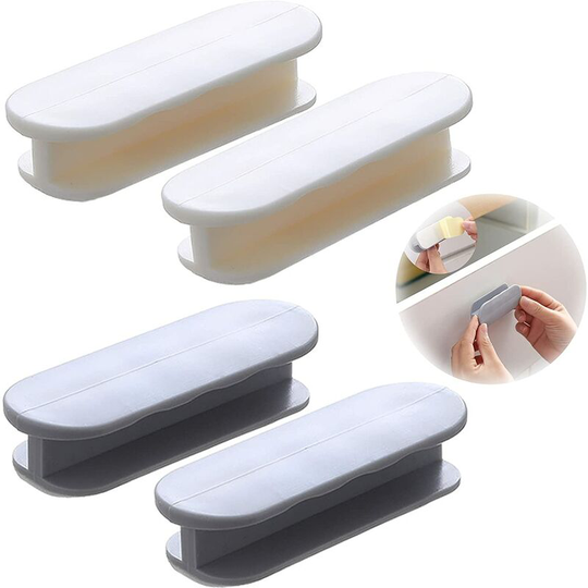 Bette 4pcs Inherited Self adhesive Window handle, Self-adhesive Handle, Adhesive Handle Sliding Door For Window Cupboard Drawer Cabinet Auxiliary