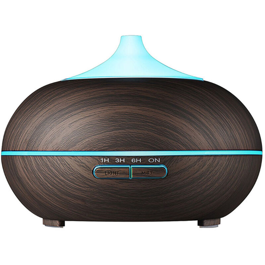 Superseller - 550ML Wood Grain Aroma Air Humidifier Multicolor Home Usage Essential Oil Large Capacity Air Humidifier