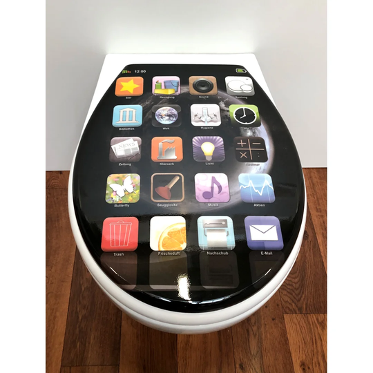 Cortina App Toilet Seat Sticker