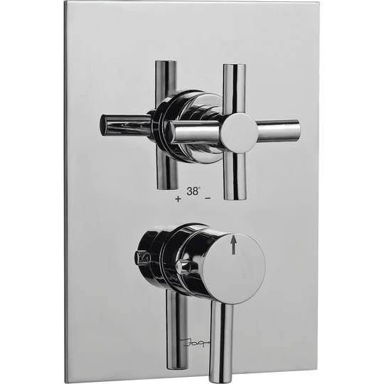 Solo Double Exposed Thermostatic Shower Valve
