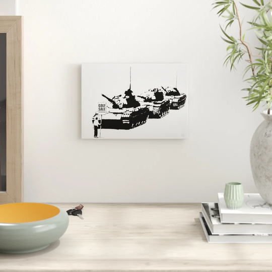 "Golf Sale Graffiti Wall Art" by Banksy Wall Art