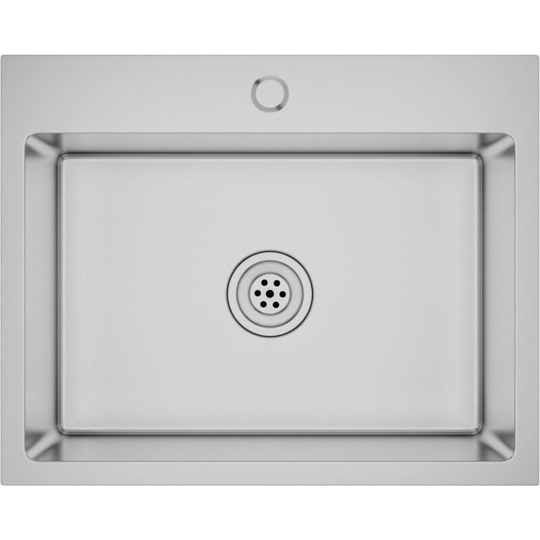 Handmade Kitchen Sink Stainless Steel Vidaxl Silver
