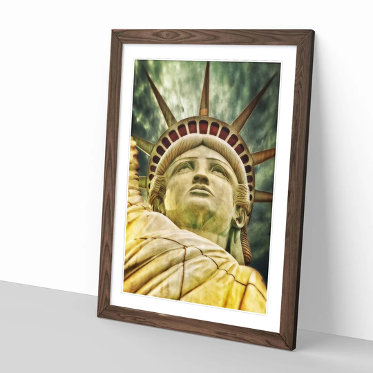 'Statue of Liberty New York USA City 8' Framed Wall Art