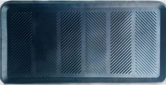 Diagonal Print Rubber Boot Tray