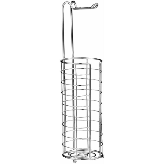 Chrome Toilet Roll Holder/ Storer - Premier Housewares