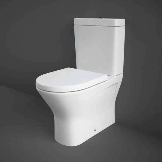 Rak Ceramics - rak Resort Mini Rimless Close Coupled Back to Wall Toilet Pack - Soft Close Seat