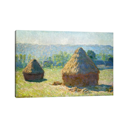 Haystack, End of the Summer by Claude Monet - Wrapped Canvas Graphic Art