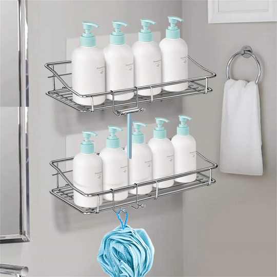 Adhesive Mount Stainless Steel Shower Caddy