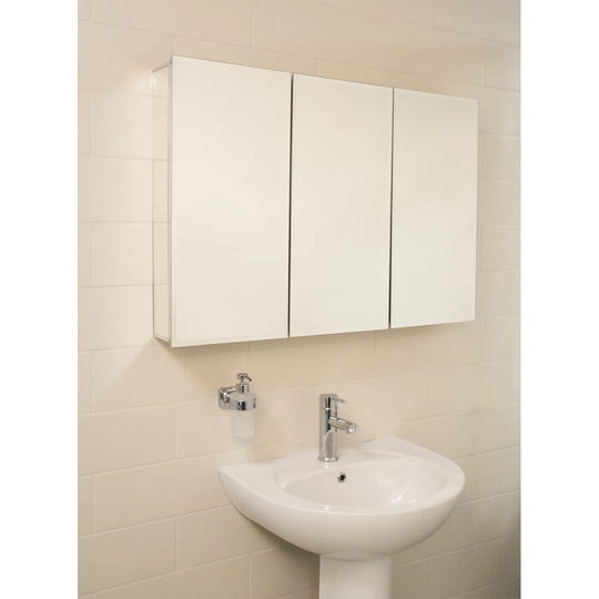 Kennet Triple Door 91.4cm x 66cm Surface Mount Mirror Cabinet