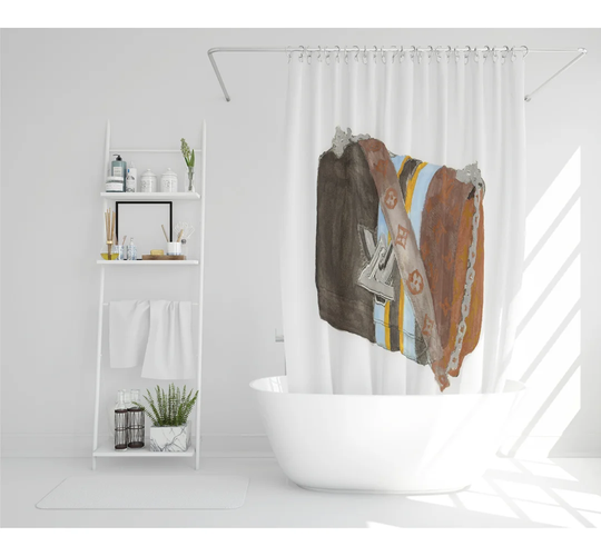 Purtell Polyester Shower Curtain Set