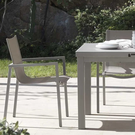Strouse Aluminium Stacking Armchair