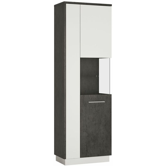 Gerzing Tall Display Cabinet (Rh) - Grey