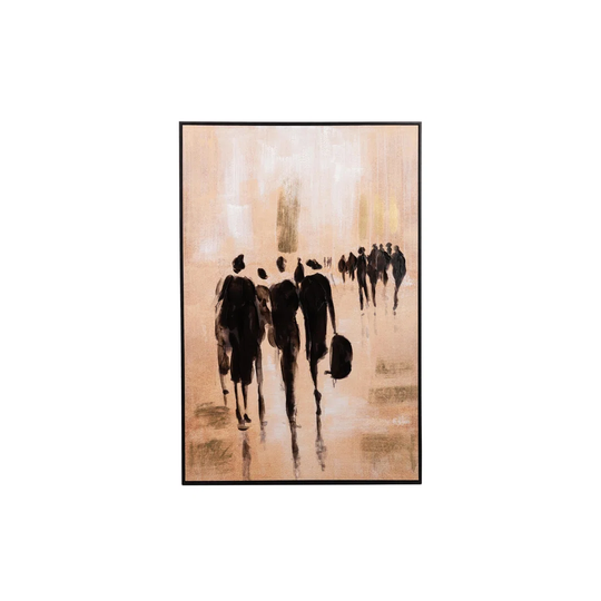 Boulevard Canva With Black Frame 80x3,5x120 Cm