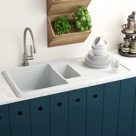 101cm x 51cm 1.5 Bowl Inset Kitchen Sink