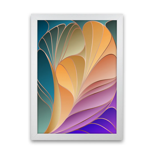 'Colourful Art Deco IV' - Graphic Art Print on Paper