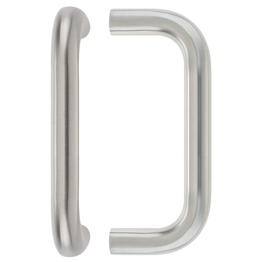 19Mm D Pull Handle - 150Mm Centers - Grade 201 - Bolt Through Fixings