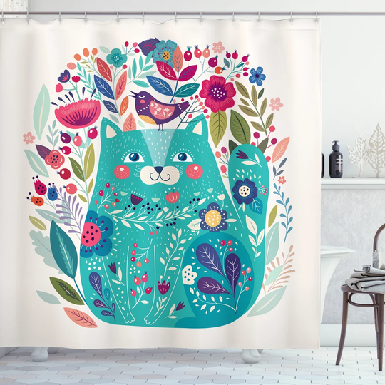 Bernardini Polyester Shower Curtain Set