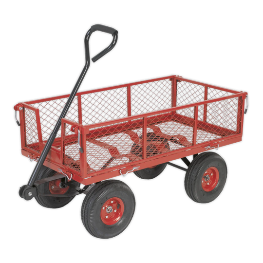 Bevin 57cm H x 105cm W x 17cm D Folding/Removable Sides Platform Trolley