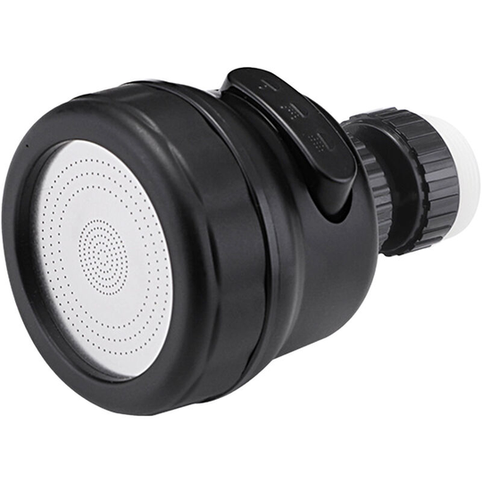 5PCS Faucet Adapter Kit Aerator Adapter Set Rubber Adapter Fits Most Size Water Tap, Black - Black