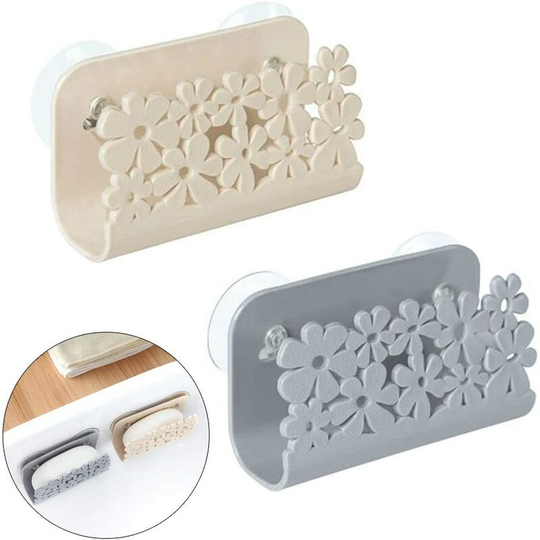 Sponge Sponge Holder Sponge Clip Holder Organizer Sink With Suction coute for Kitchen Sink Hanging Basket Table Drainer Liquid Cart Drainer 2 Pieces