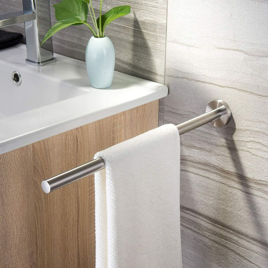 Towel Holder Stainless Steel Bathroom Towel Rail Wall Mounting Brushed 40 Cm-Einer