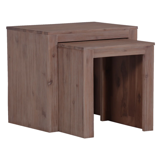Solid 2 Piece Nest of Tables