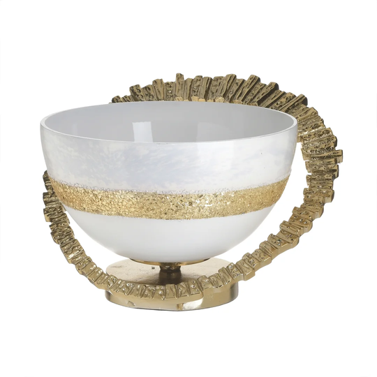 White,Gold 17Cm Jar