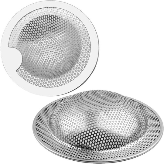 2 Pieces Sink Strainer for Hair Catcher Shower Plug Fits Kitchen