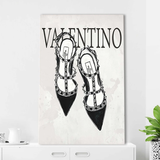 Valentino by Jodi - Wrapped Canvas Typography Print