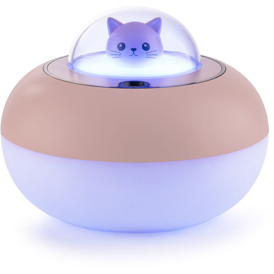Ilovemilan - 400ML Cool Mist Humidifiers, Independent Power Adapter 28dB Quiet 30H Working Time Automatic Shutdown (Pink)