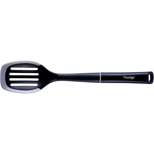 Prestige 2in1 Kitchen Silicone Edge Tools - Slotted Spoon, Heat Resistant, Dishwasher Safe, Non-scratching