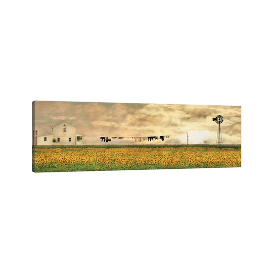 Laundry Day by Lori Deiter - Wrapped Canvas Panoramic Photograph