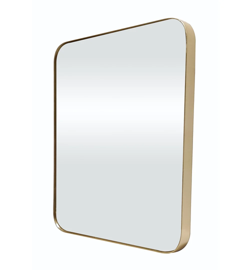 Sotelo Metal Framed Wall Mounted Accent Mirror in Glod