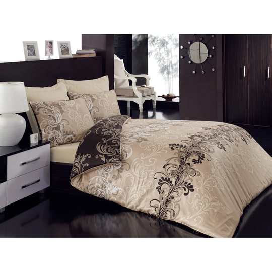 Everard Beige TC Duvet Cover Set