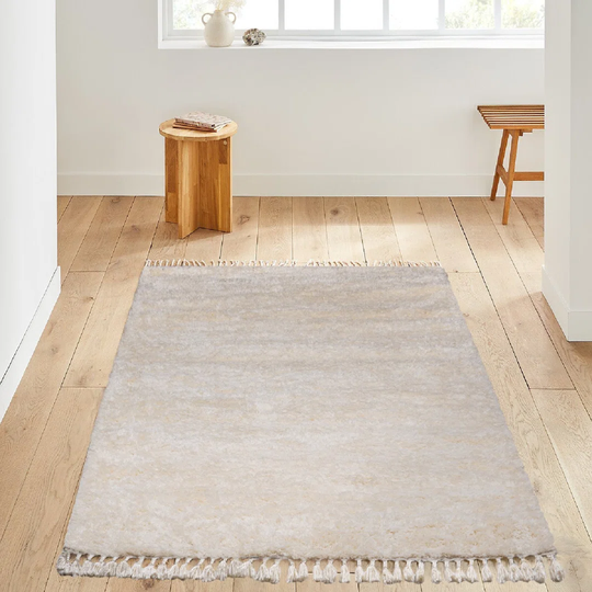 Glenmoral Machine Woven White Rug