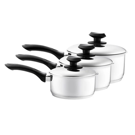 Faroe 3 Piece Saucepan Set with Lids
