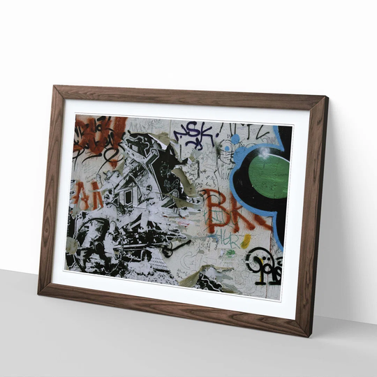 Berlin Wall Germany Graffiti Framed Graphic Art