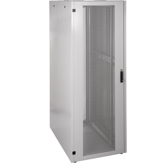 Rackmatic - Rack Cabinet 19 Mobirack standing 47U Width 800 Depth 1000 White Perforated Door