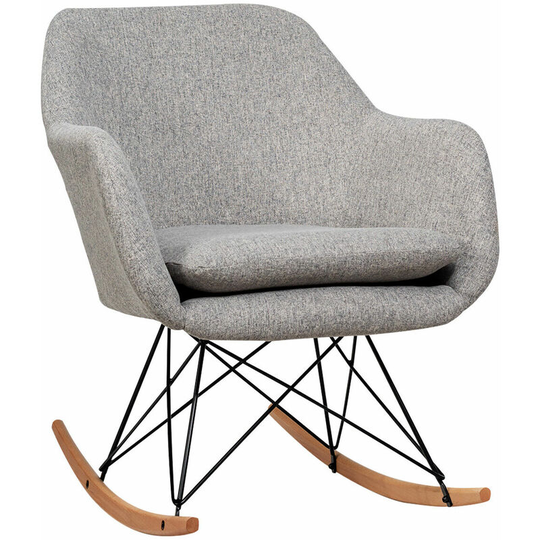 Accent Rocker Chair Upholstered Single Relax Sofa Home Relax Armchair Lounge