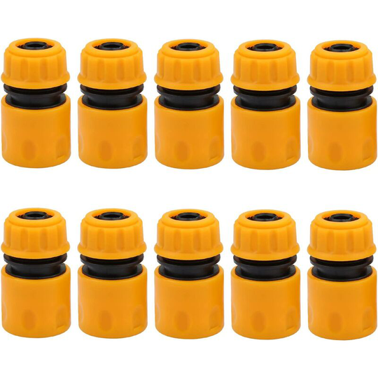 10 Pack Plastic Garden Hose Connectors for Garden Hose and Faucet 1.27 Inch