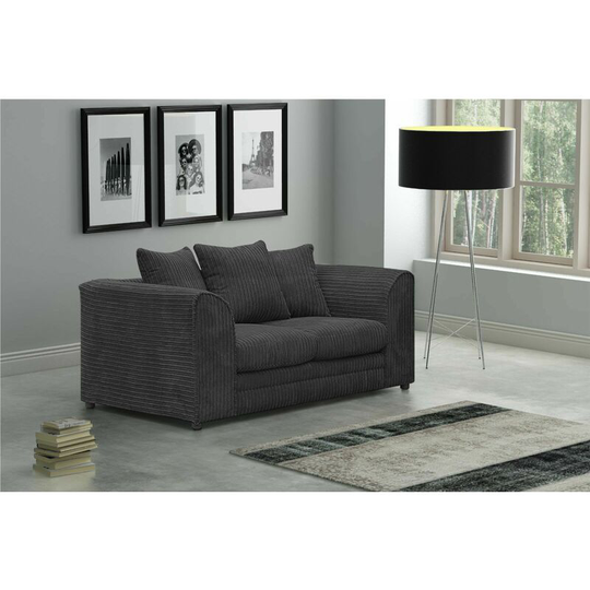 Darcey 2 Seater Sofa - Black