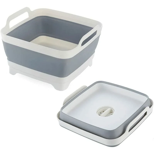 Kartokner - Multifunction Bowl Foldable Cutting Board Portable Kitchen Sink Bowl Camping Basket Kitchen Storage Basket Foldable Plastic Outdoor