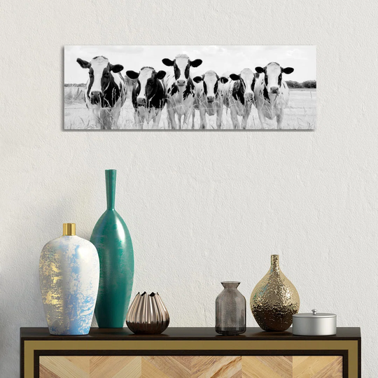 Grazing Pasture by Lars Van de Goor - Wrapped Canvas Panoramic Photograph