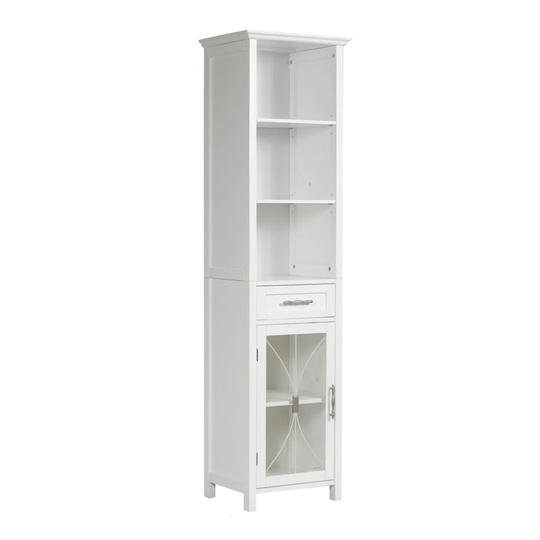 Baily 43.2cm W x 165cm H x 34.3cm D Solid Wood Free-Standing Tall Bathroom Cabinet