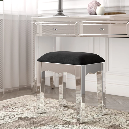 Curtsinger Mirrored Stool
