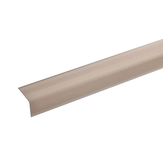 Abderahman Metal 2.2 cm Thick x 3 cm Wide x 135 cm Length Stair Nose in Light Bronze