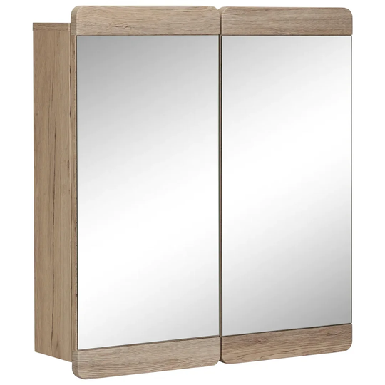 65cm x 70cm Surface Mount Mirror Cabinet with LED Lighting