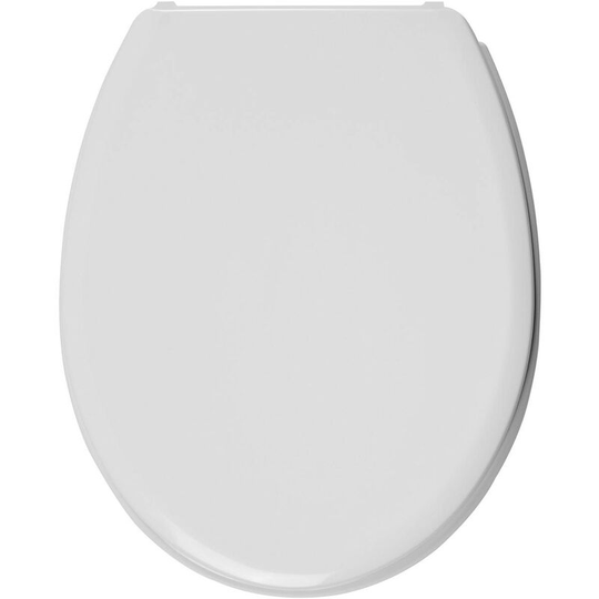 Celmac Wirquin Melody thermoset white toilet seat with Lock+ - White
