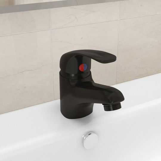 Topdeal - Basin Mixer Tap Black 13x10 cm FF149080_UK