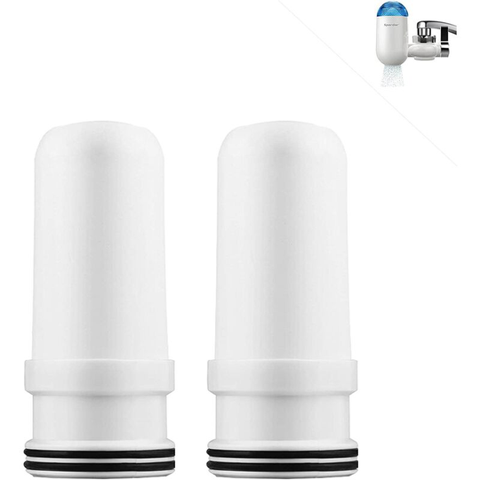 Betterlife Water Filter Faucet Filtration System Ultra Absorbs Materials - Compatible Standard Faucets (2 Pcs Filter Element)